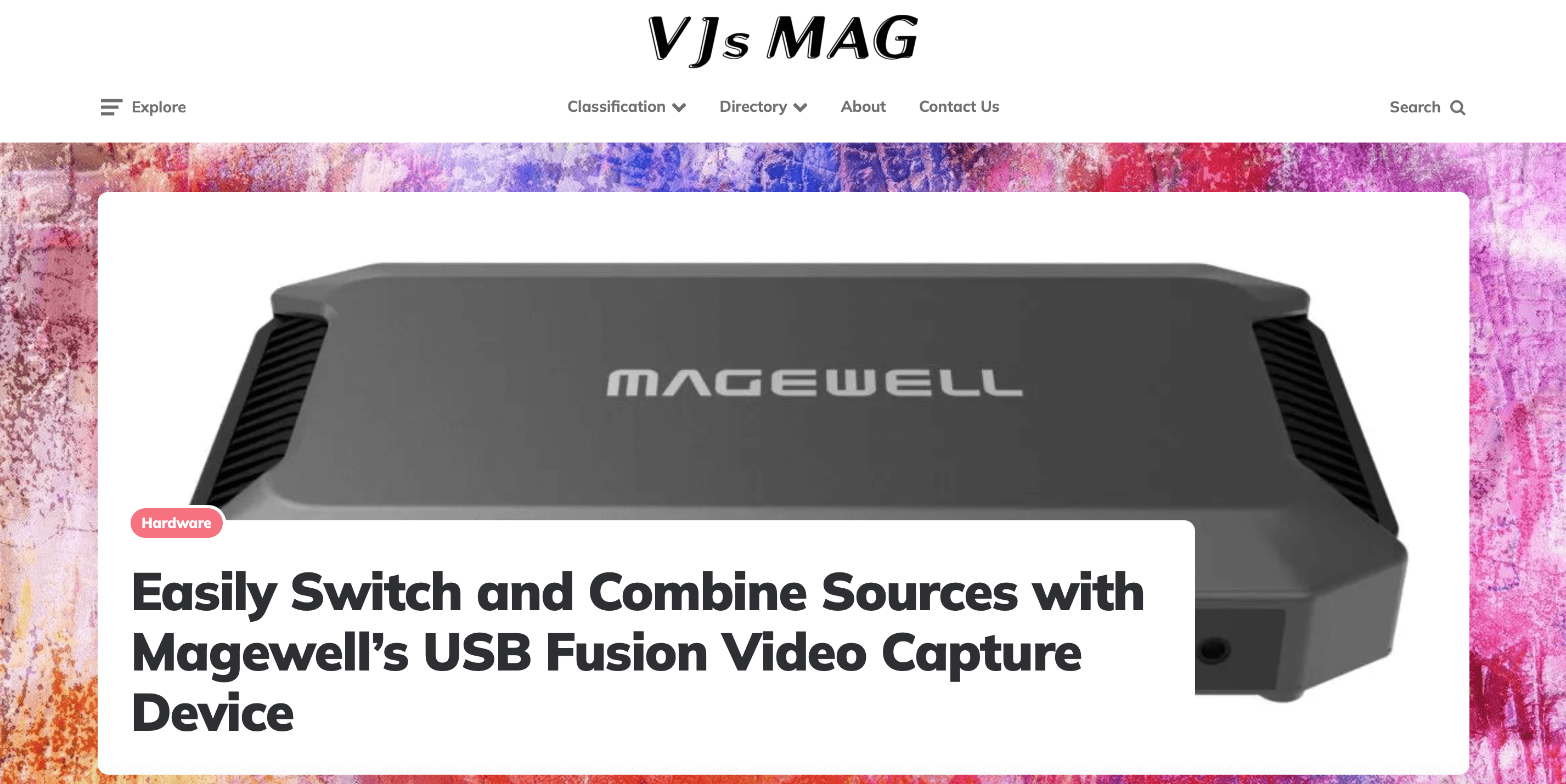 VJs Mag: Lighting the Path for Audio-Visual Art Forms