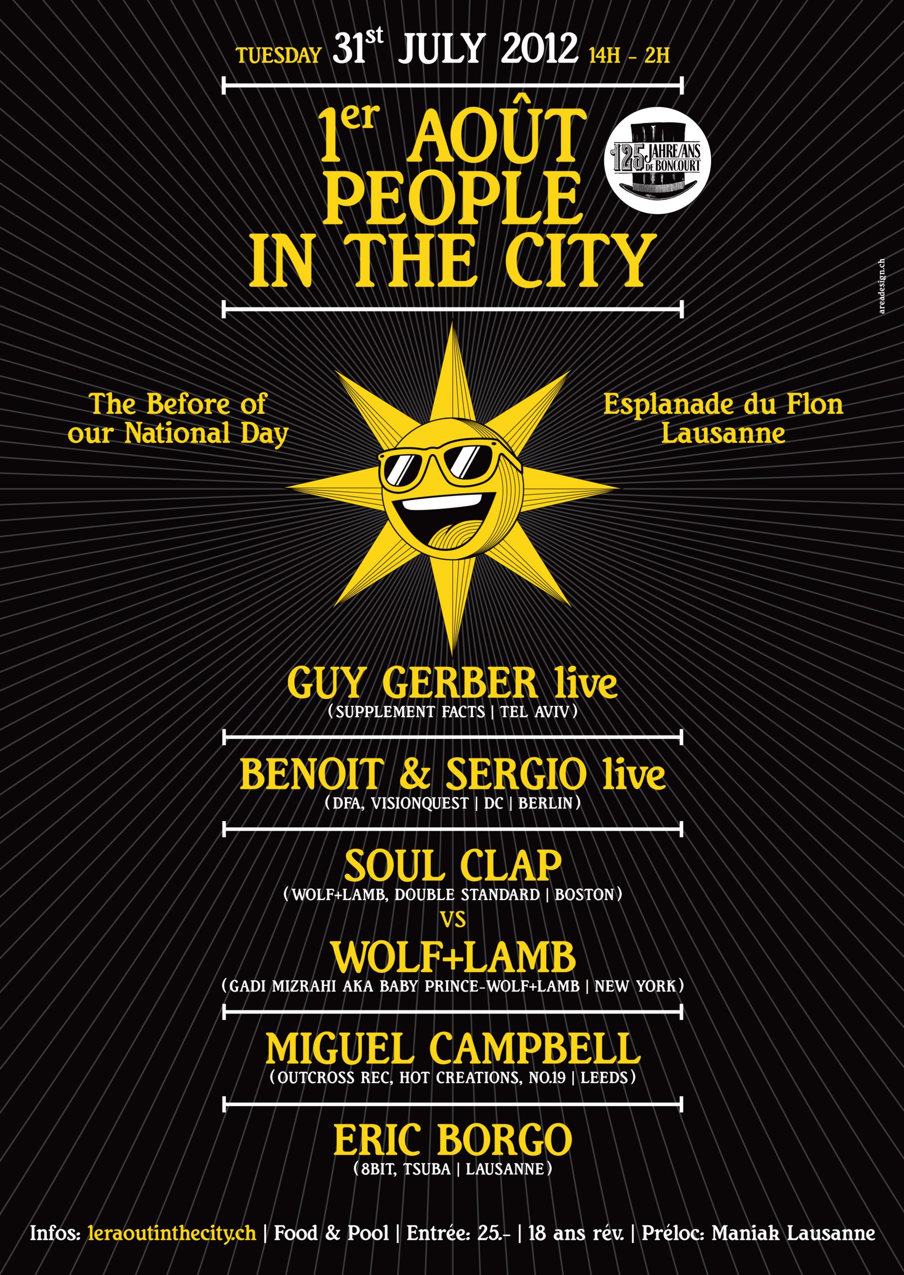 1er Août People in the City 2012: Celebrating National Spirit