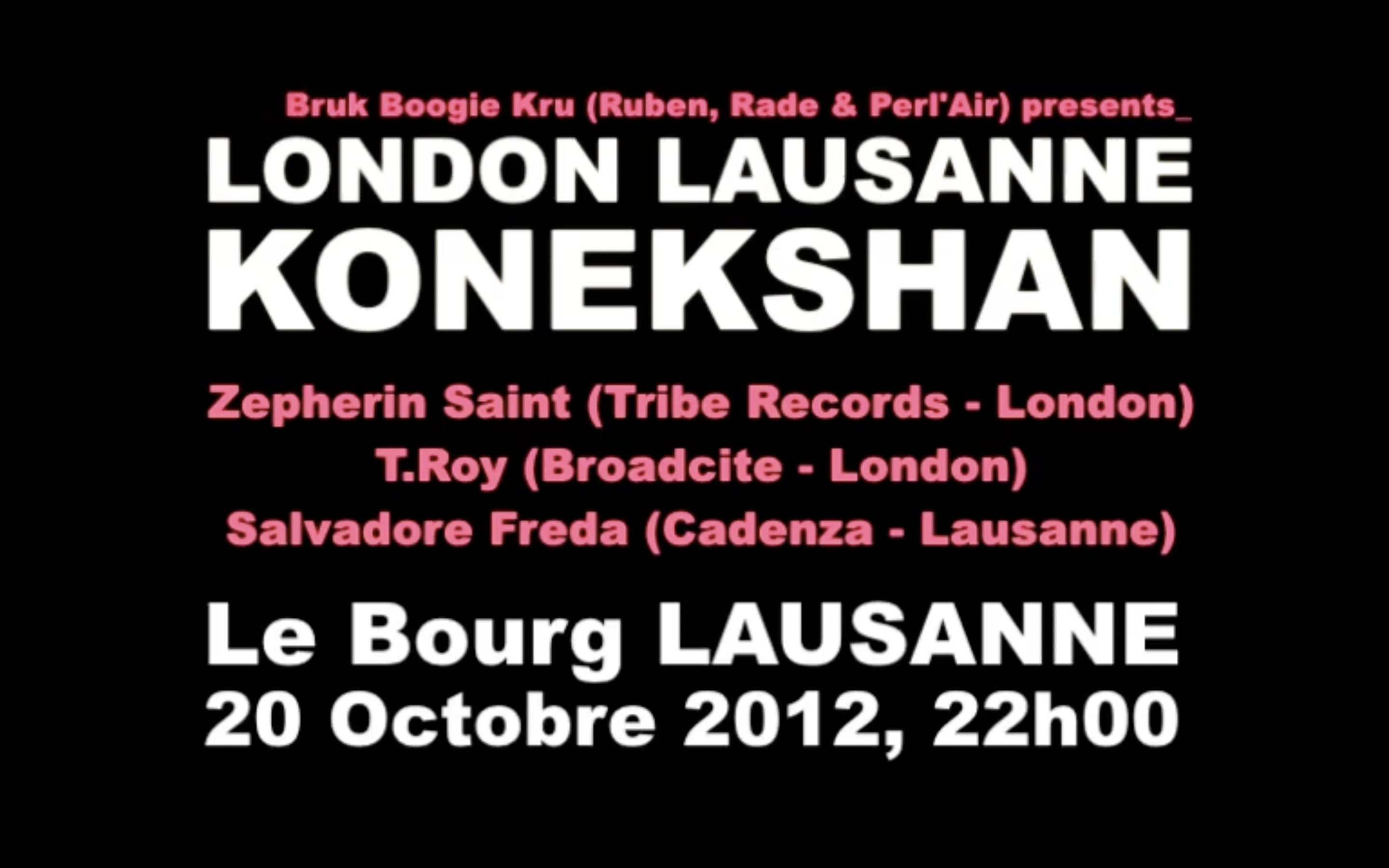 London Lausanne Konekshan: An Afro-Fusion VJing Gig
